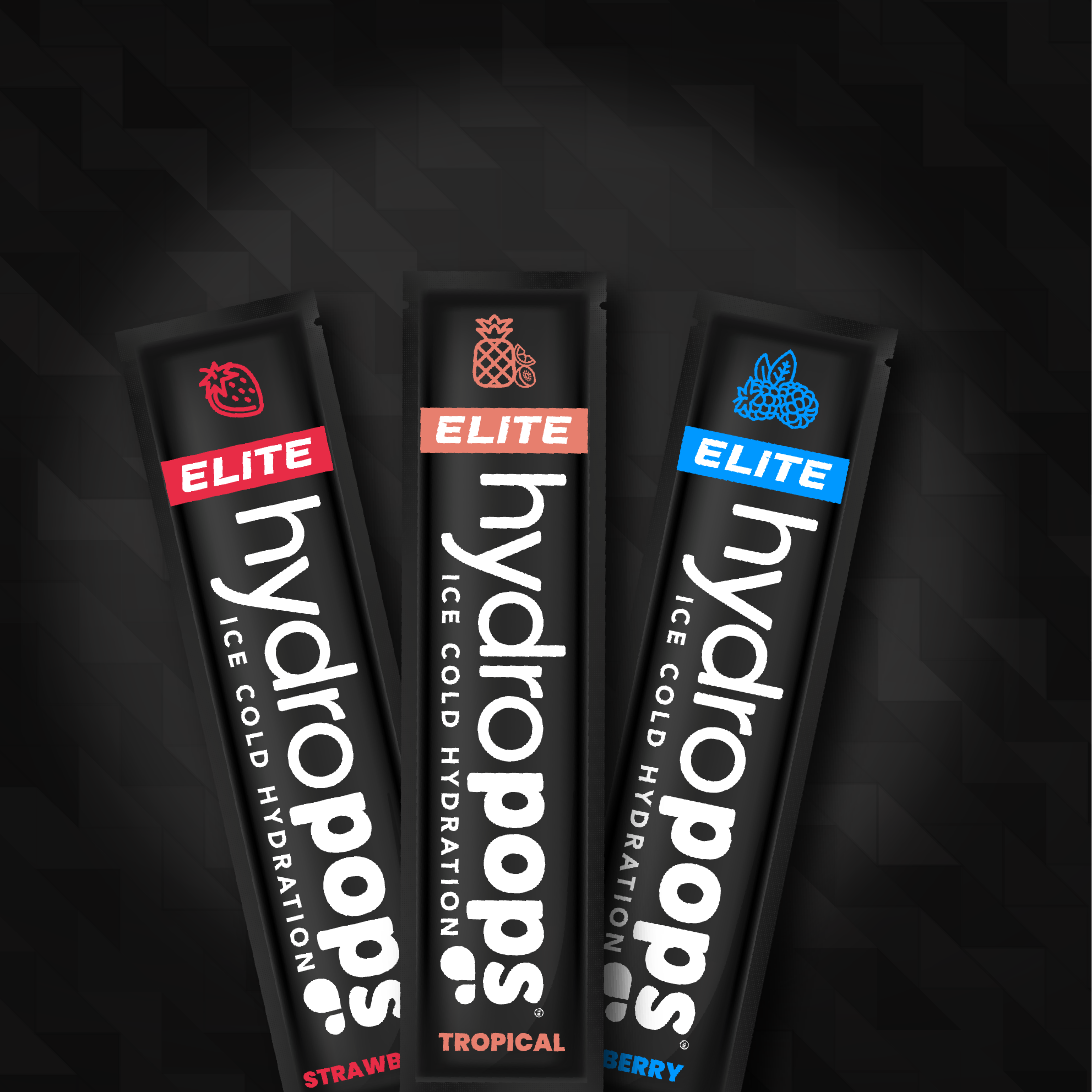 Healthy electrolyte hydration pops for post-workout recovery.